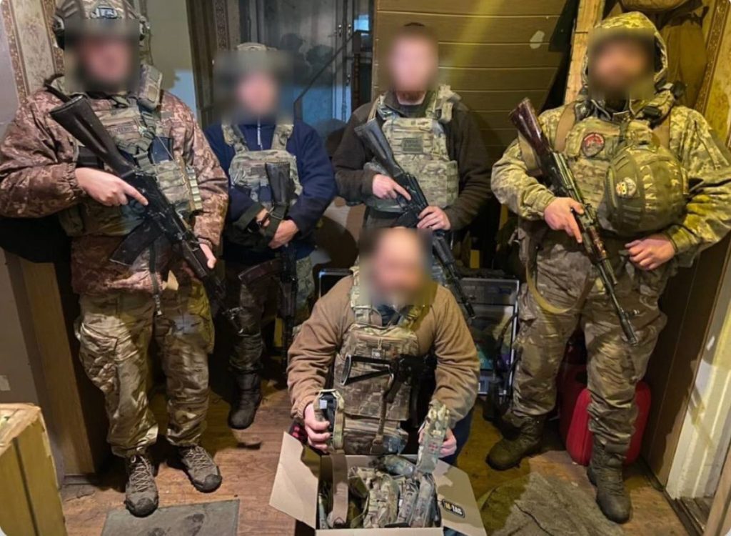Military support two men